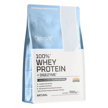 100% Whey Protein + Digezyme 700 g natural